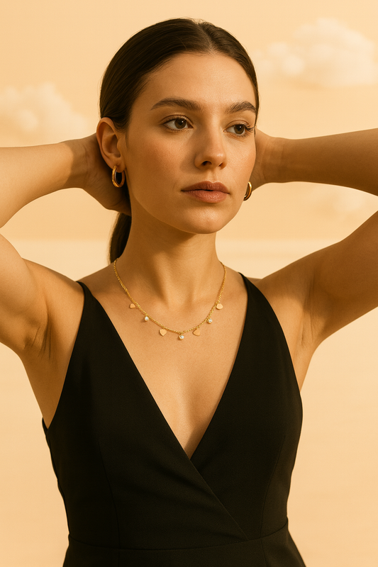 Tiny Heart Charm Gold Necklace