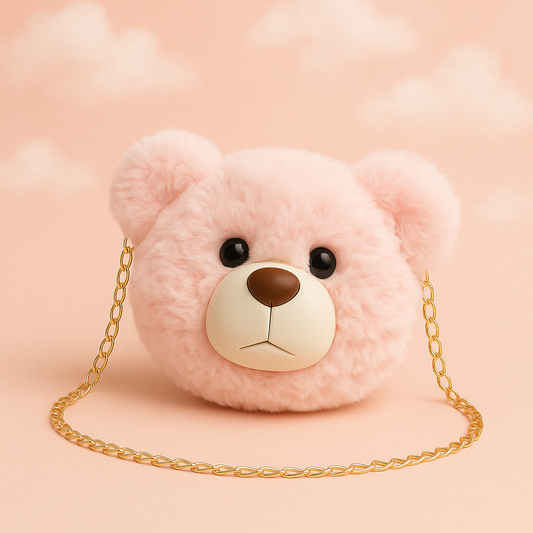 Teddy face sling bag