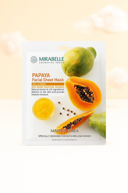 Papaya Facial Sheet Mask - Mirabelle Korea